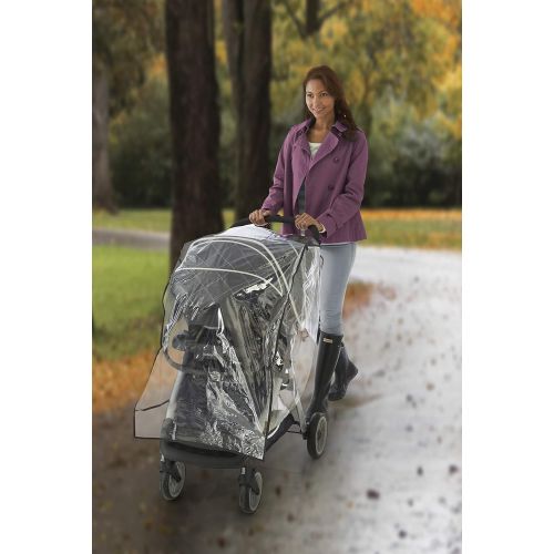 그라코 Graco Travel System Weather Shield, Baby Rain Cover, Universal Size to fit Most Travel Systems, Waterproof, Windproof, Ventilation, Protection, Shade, Umbrella, Pram, Vinyl, Clear,