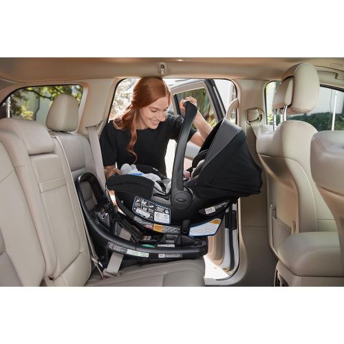 그라코 GRACO, SnugFit 35 DLX Infant Car Seat Baby Car Seat with Anti Rebound Bar, Spencer, 27.5x17.5x25.5 Inch (Pack of 1)