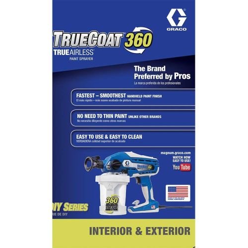그라코 Graco 16Y385 TrueCoat 360 Paint Sprayer, Blue/White