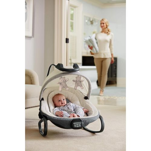 그라코 Graco Duet Oasis with Soothe Surround Baby Swing and Rocker, Davis