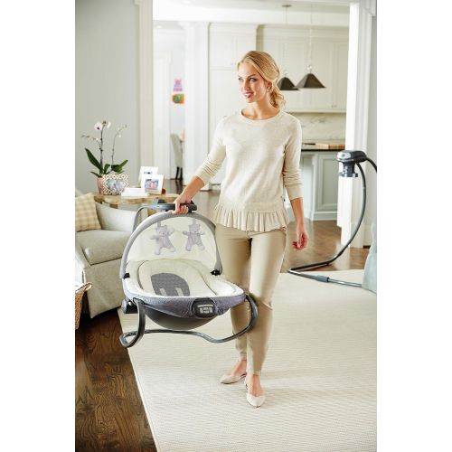 그라코 Graco Duet Oasis with Soothe Surround Baby Swing and Rocker, Davis