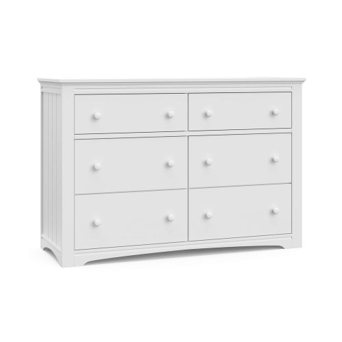 그라코 Graco Hadley 6 Drawer (White) Dresser, 47.24x17.7x31.9 Inch (Pack of 1)