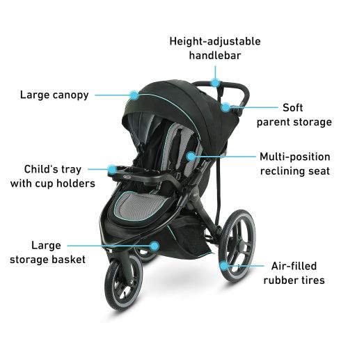 그라코 Graco Fitfold Jogger Travel System, Jude , 32 Inch (Pack of 1)