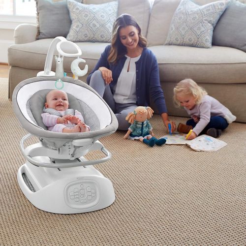 그라코 Graco Sense2Soothe Baby Swing with Cry Detection Technology, Sailor