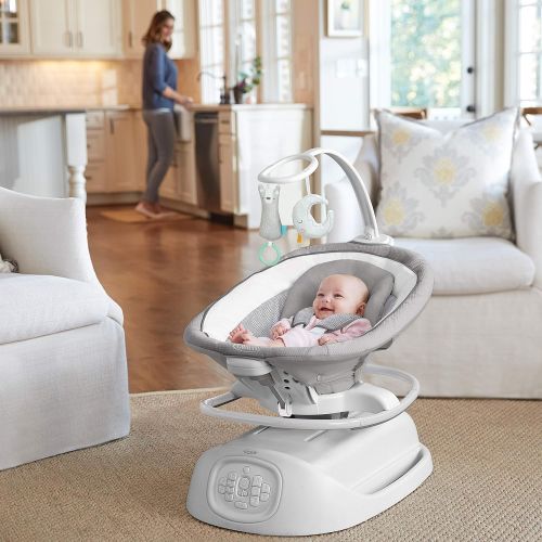 그라코 Graco Sense2Soothe Baby Swing with Cry Detection Technology, Sailor