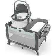Graco Pack n Play Day2Dream Bassinet Playard Features Portable Bedside Bassinet, Diaper Changer, and More, Mills