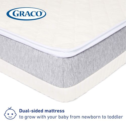 그라코 Graco Ultra 2-in-1 Premium Dual-Sided Crib & Toddler Mattress - 2021 Edition, GREENGUARD Gold Certified, 100% Machine Washable, Water-Resistant Cover, Dual-Comfort for Infant & Tod