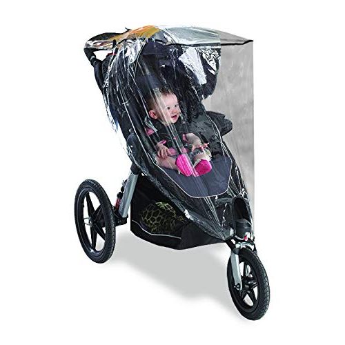 그라코 Graco Jogging Stroller Weather Shield, Baby Rain Cover, Universal Size to fit Most Jogging Strollers, Waterproof, Windproof, Ventilation,Protection,Vinyl, Clear, Plastic