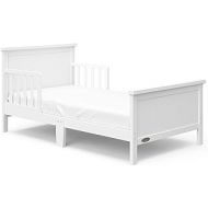 Graco Bailey Toddler Bed (White) - Includes Toddler Bed Rail on Both Sides, Toddler Bed Frame Fits Standard-Size Crib and Toddler Bed Mattress, JPMA Certified, Solid and Sturdy Con