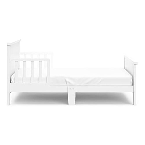 그라코 Graco Bailey Toddler Bed (White) - Includes Toddler Bed Rail on Both Sides, Toddler Bed Frame Fits Standard-Size Crib and Toddler Bed Mattress, JPMA Certified, Solid and Sturdy Con