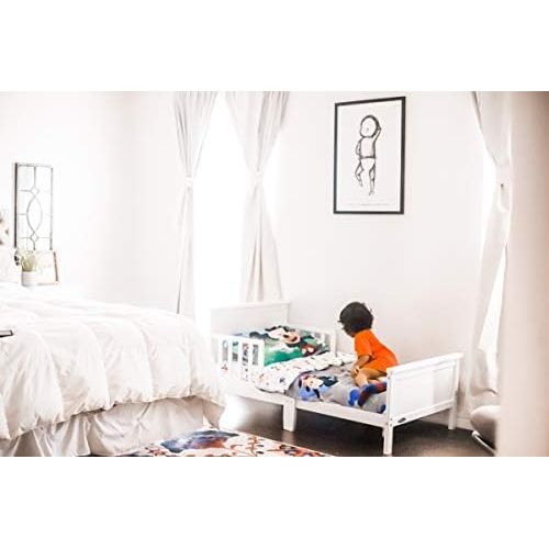 그라코 Graco Bailey Toddler Bed (White) - Includes Toddler Bed Rail on Both Sides, Toddler Bed Frame Fits Standard-Size Crib and Toddler Bed Mattress, JPMA Certified, Solid and Sturdy Con