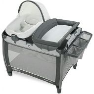 Graco Pack N Play Quick Connect DLX Playard Includes Portable Seat & Rapid Remove Fabrics for Easy Cleaning, Ellison