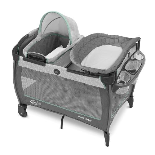 그라코 Graco Pack n Play Close2Baby Bassinet Playard Features Portable Bassinet Diaper Changer and More, Derby