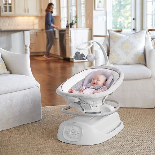 그라코 Graco Sense2Soothe Baby Swing with Cry Detection Technology, Birdie