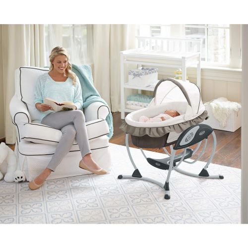 그라코 Graco Soothing System Gliding Baby Swing, Abbington