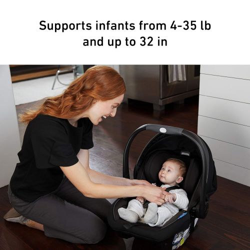 그라코 GRACO SnugFit 35 DLX Infant Car Seat Baby Car Seat with Anti Rebound Bar, Pierce , 27.5x17.5x25.5 Inch (Pack of 1)