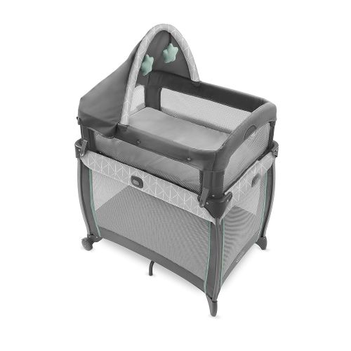 그라코 Graco My View 4 in 1 Bassinet Infant to Toddler Bassinet with 4 Stages, Derby , 23.19x33.5x32.25 Inch (Pack of 1)