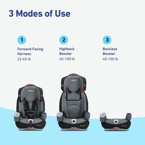 그라코 Graco Nautilus 65 3-in-1 Harness Booster Car Seat, Bravo