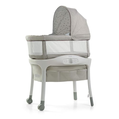 그라코 Graco Sense2Snooze Baby Bassinet with Cry Detection Technology and Responds to Babys Cries to Help Soothe Back to Sleep, Roma