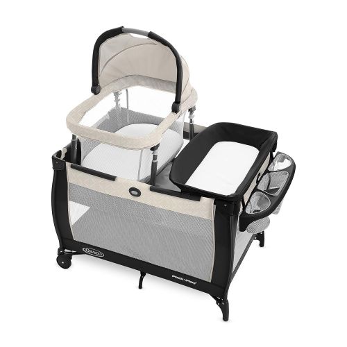 그라코 Graco Pack n Play Day2Dream Travel Bassinet Playard Features Portable Bassinet, Diaper Changer, and More, Lo, Lo