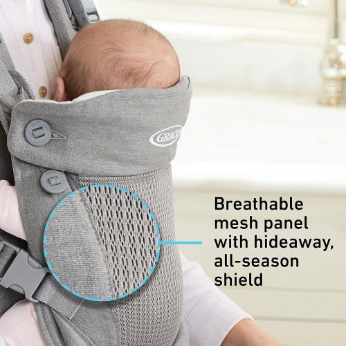 그라코 Graco Cradle Me 4 in 1 Baby Carrier Includes Newborn Mode with No Insert Needed, Black Onyx