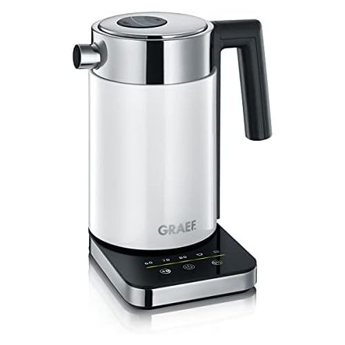  Gebr. Graef WK 501 WK501EU Wasserkocher, 1 Liter, weiss/Edelstahl