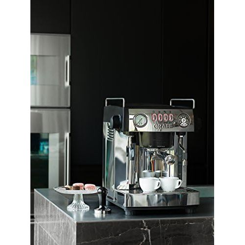  Graef ES902EU Espressomaschine Aluminium, schwarz-matt/Edelstahl