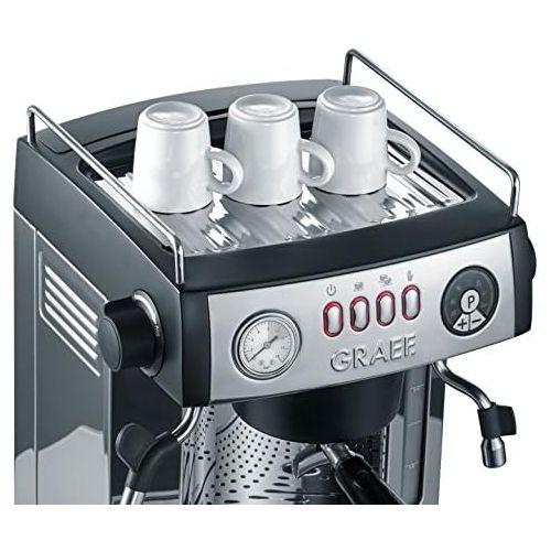  Graef ES902EU Espressomaschine Aluminium, schwarz-matt/Edelstahl