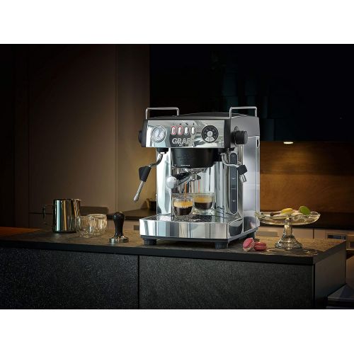  Graef ES902EU Espressomaschine Aluminium, schwarz-matt/Edelstahl