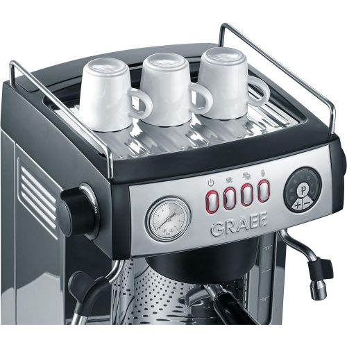  Graef ES902EU Espressomaschine Aluminium, schwarz-matt/Edelstahl