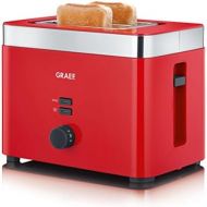 Graef TO63EU TO 63 2-Scheiben Toaster, Kunststoff, Rot