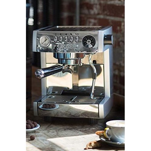  Graef ES850EU Espressomaschine, Aluminium, Edelstahl, Silber