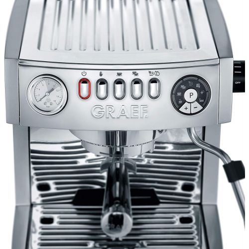  Graef ES850EU Espressomaschine, Aluminium, Edelstahl, Silber