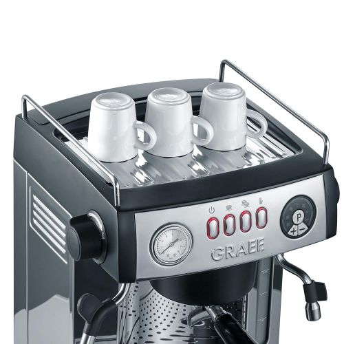  Graef ES902EU Espressomaschine, Aluminium, schwarz-matt/edelstahl