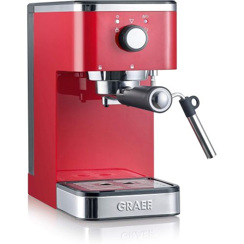 Graef ES403EU Salita Siebtrager-Espressomaschine, 1400, rot