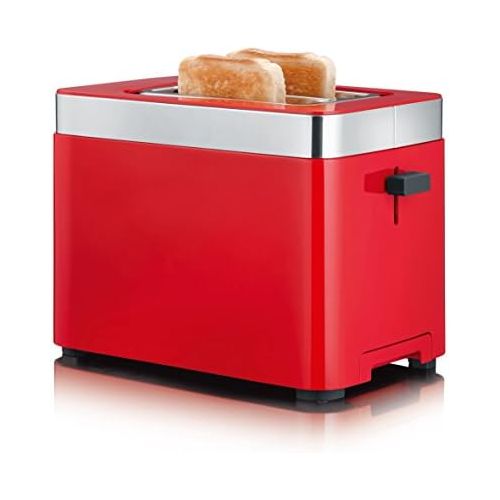  Graef TO63EU TO 63 2-Scheiben Toaster, Kunststoff, Rot