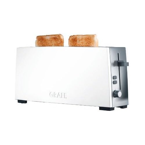  Graef Langschlitz-Toaster TO 91, Edelstahl, weiss