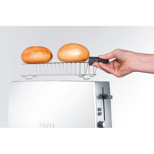  Graef Langschlitz-Toaster TO 91, Edelstahl, weiss