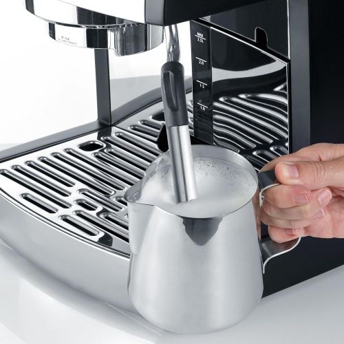  Graef ES702EU Siebtrager-Espressomaschine pivalla, 1410 W, 16 Bar, schwarz-matt/edelstahl