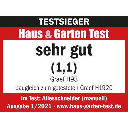  Graef H93EU Allesschneider, Edelstahl, rot