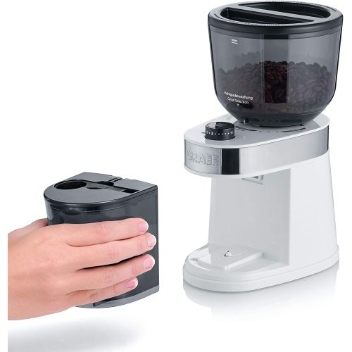  [아마존베스트]Graef CM201EU Coffee Grinder 130 Plastic Metal White