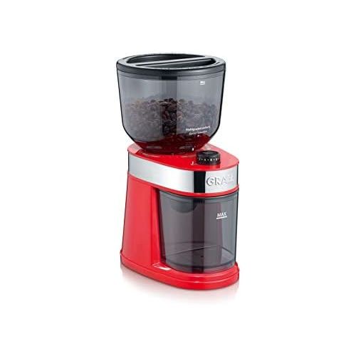  [아마존베스트]Graef CM203EU Coffee Grinder 130 Plastic Metal Red