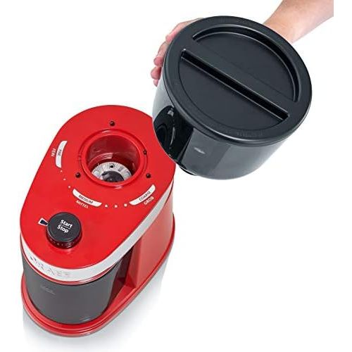  [아마존베스트]Graef CM203EU Coffee Grinder 130 Plastic Metal Red