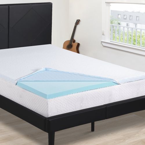  GranRest 2 Inch Gel Air Flow Memory Foam Mattress Pad, Multiple Sizes