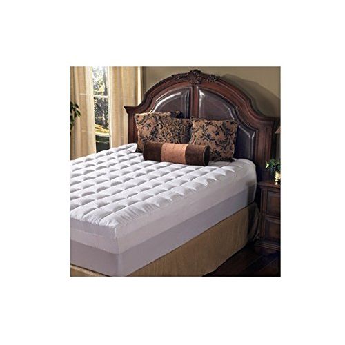  Grande Hotel Collection 4.5 Inch Memory Foam and Fiber Mattress Topper, Size Queen