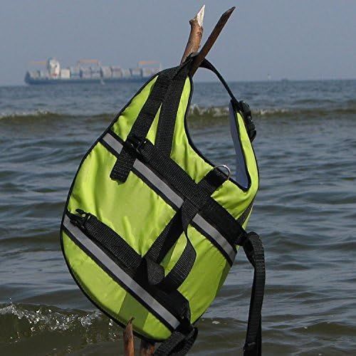  Grande Finale Green Float Coat Reflective Life Jacket Float Safety Vest for Extra Small Dogs