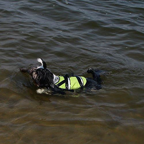  Grande Finale Green Float Coat Reflective Life Jacket Float Safety Vest for Extra Small Dogs