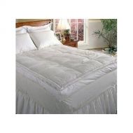 Grande Hotel Five Inch Downtop Gusset Luxurious Feather Mattress Topper All Cotton Down Feather Blend Filler Pillow Top