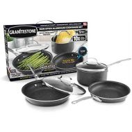 [아마존베스트]GRANITESTONE 5 Piece Cookware Set, Scratch-Proof, Nonstick Granite-coated, PFOA-Free As Seen On TV