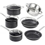 Granitestone 10 Piece Nonstick Cookware Set, Scratch-Resistant, Granite-Coated, Dishwasher and Oven-Safe Kitchenware, PFOA-Free Pots and Pans As Seen On TV